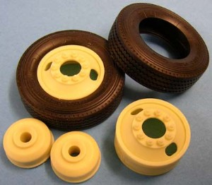 KFS 1/24 卡車用 轉向輪組 美式2孔型 含315